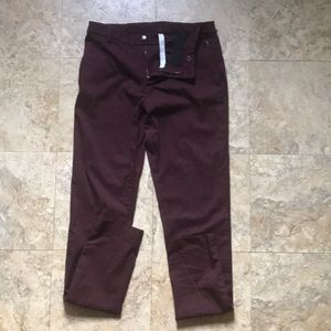 lululemon ABC maroon pants size 32 tall
